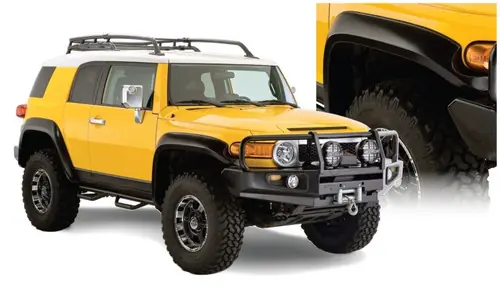 Bushwacker 07-14 Toyota FJ Cruiser Extend-A-Fender Style Flares 4pc - Black Affordable