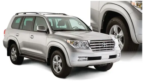 Limited Offer Bushwacker 08-11 Toyota Land Cruiser OE Style Flares 4pc - Black