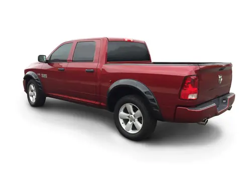 Best Seller Bushwacker 09-18 Ram 1500 w/ 67.4in Fleetside Bed (Ex. R/T and Rebel) DRT Style Flares 4pc - Black