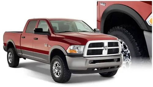 Bushwacker 10-18 Dodge Ram 2500 Fleetside OE Style Flares 4pc 76.3/98.3in Bed - Black Next Day Delivery