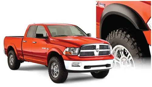 Bushwacker 10-18 Ram 1500 Fleetside Extend-A-Fender Style Flares 4pc 67.4/76.3/96.3in Bed - Black Last Chance