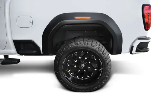 Discount Bushwacker 20-21 GMC Sierra HD 2500/3500 Extend-A-Fender Style Flares 2pc Rear - Black