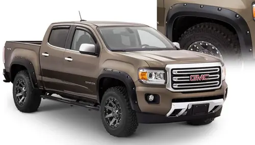 Bushwacker 2016-2020 GMC Canyon Pocket Style Flares 4pc 6ft Bed - Black #40972-02 Flash Sale