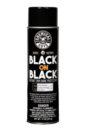 Chemical Guys Black on Black Instant Trim Shine Spray Dressing - 11oz - Case of 6 No Minimum Order