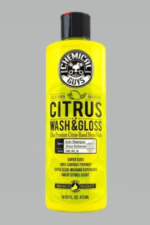 Chemical Guys Citrus Wash & Gloss Concentrated Car Wash - 16oz - Case of 6 Premium