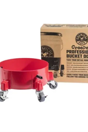 Chemical Guys Creeper Professional Bucket Dolly - Red (P1) - Case of 3 New Arrival