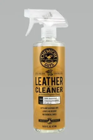 Chemical Guys Leather Cleaner Colorless & Odorless Super Cleaner - 16oz Free Returns
