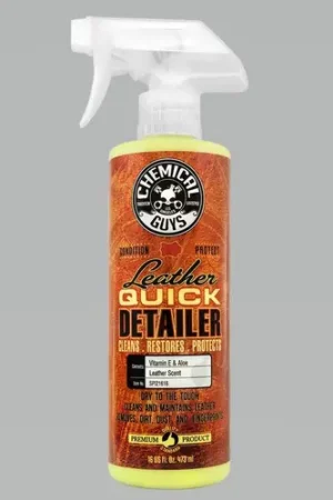 Chemical Guys Leather Quick Detailer Care Spray - Matte Finish - 16oz - Case of 6 Low Price