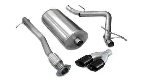 Cheap Corsa 07-08 Chevrolet Silverado Crew Cab/Short Bed 1500 5.3L V8 Black Sport Cat-Back Exhaust