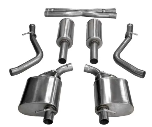 Corsa 15-20 Dodge Challenger 3.6L 2.5in Cat-Back Dual Rear Exit (re-uses stock exhaust bezel) Express Delivery