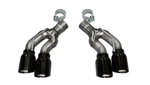 Latest Corsa 16-17 Cadillac CTS-V 2.75in Inlet / 4.0in Outlet Black PVD Tip Kit (For Corsa Exhaust Only)