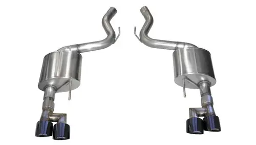 Corsa 18-19 Ford Mustang 5.0L V8 3in Sport Axle-Back Dual Rear Exit w/ 4in Black PVD Pro-Series Tips Markdown