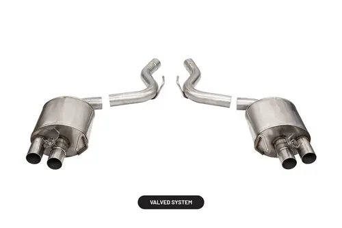 Next Day Delivery Corsa 2015-2020 Ford Mustang GT350/R 5.2L V8 Dual Rear Axle-Back- Stainless Dual Rear Exit