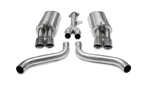 Corsa 86-91 Chevrolet Corvette C4 5.7L V8 L98 Polished Sport Cat-Back Exhaust Modern