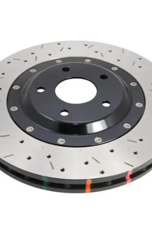 Deal DBA 5000 Series Cross Drilled/Slotted Rotor - Black Hat 52320BLKXS