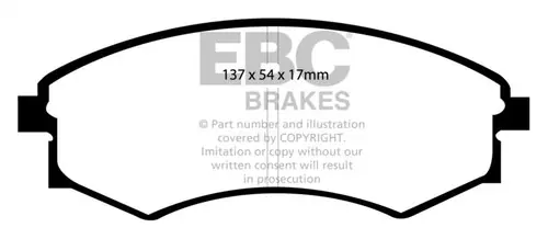 Affordable EBC 92-95 Hyundai Elantra 1.6 Yellowstuff Front Brake Pads