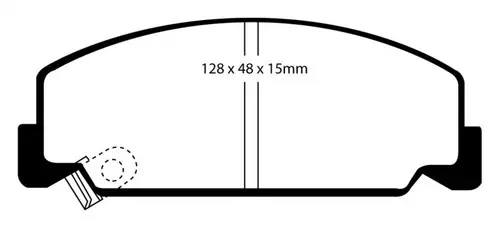 Warranty Included EBC 93-95 Honda Civic Coupe 1.5 DX Redstuff Front Brake Pads
