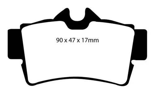 Markdown EBC 94-98 Ford Mustang 3.8 Yellowstuff Rear Brake Pads