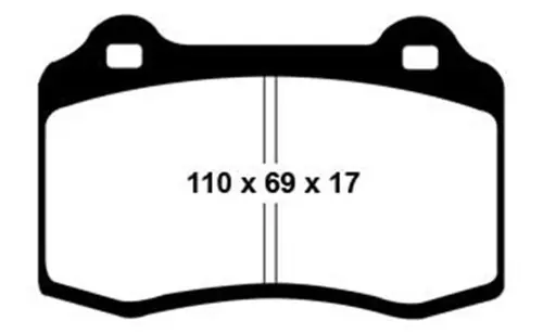 Last Chance EBC 96-03 Alfa Romeo GTV 3.0 (Brembo) Redstuff Front Brake Pads