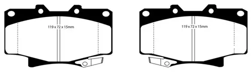 Buy Online EBC 96-97 Lexus LX450 4.5 Greenstuff Front Brake Pads
