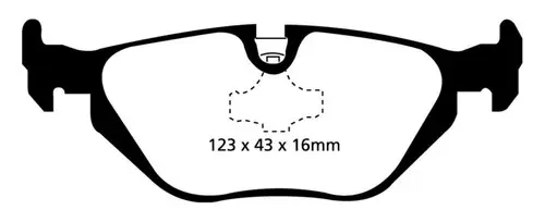 Holiday Sale EBC 96-98 BMW Z3 1.9 Redstuff Rear Brake Pads