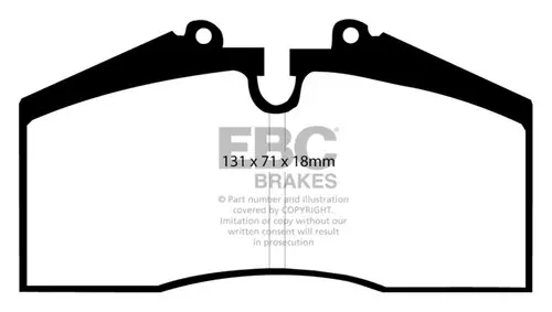 EBC 96-98 Porsche 911 (993) 3.6 Carrera 4S Orangestuff Rear Brake Pads Trusted Brand