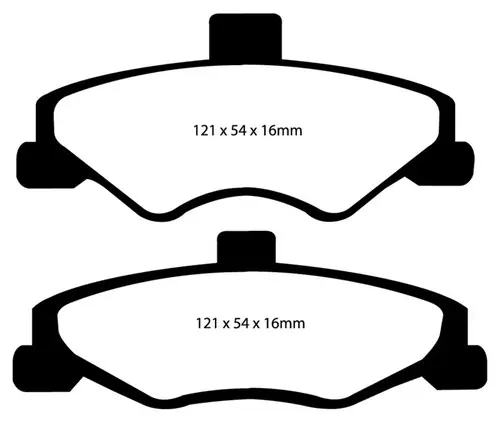 EBC 98-02 Chevrolet Camaro (4th Gen) 3.8 Yellowstuff Rear Brake Pads Exclusive