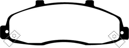 EBC 98-99 Ford F150 4.2 (2WD) (Rear Wheel ABS) Greenstuff Front Brake Pads Super Sale