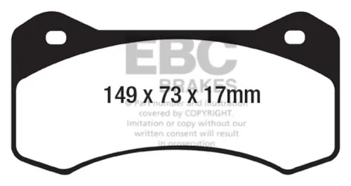 Reduced Price EBC Brakes Yellowstuff Performance Brake Pads ebcDP4054R