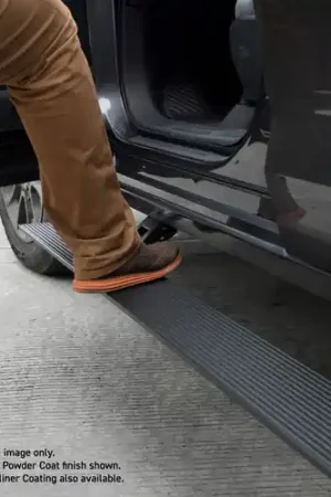 Go Rhino 15-20 Cadillac Escalade 4dr E1 Electric Running Board Kit - Protective Bedliner Coating Hot Deal