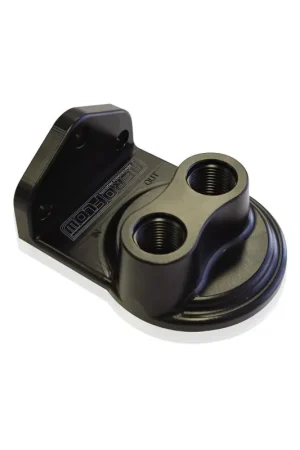 Super Sale Aeroflow Billet Remote Oil Filter Head -8 ORB Top Entry - Black