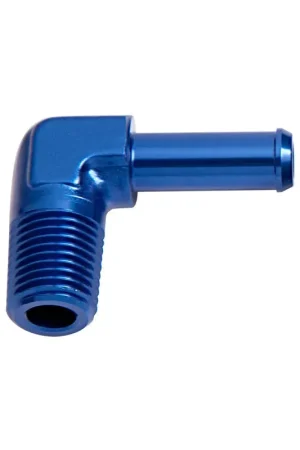 Aeroflow 90 Deg 3/4" NPT Male To 3/4" Barb Adapter - Black Get Yours