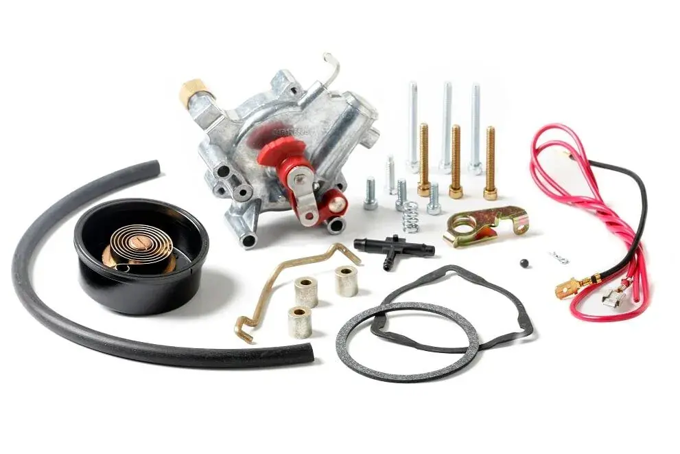 Holley Aluminum Choke Conversion Kit Electric Choke Conversion Kit Shiny Finish w/External Vacuum Source Budget