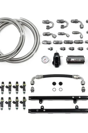 Super Sale Deatschwerks Coyote 5.0 Fuel Rails w/Crossover, 1000cc/min Injectors + Full Return Plumbing Kit (Mustang/F-150 11-17)