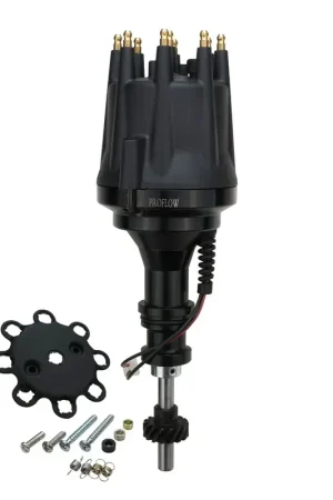 Proflow Distributor SB Ford 302 351 Cleveland Pro Series Magnetic Pickup Mechanical Advance Black Cap Brand New
