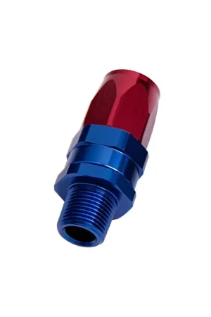 Low Price Aeroflow Straight Taper Swivel Hose End 1/4" NPT Male to -6AN - Black