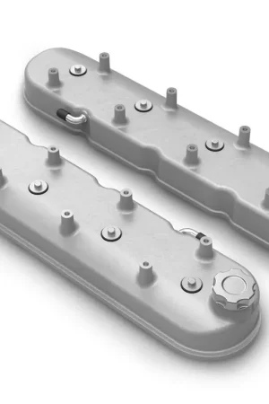 Holley Tall LS Valve Covers - Natural Cast Tall LS Valve Covers w/ Coil Mounting Posts, Cast Aluminum - Natural Cast Finish Instant Buy