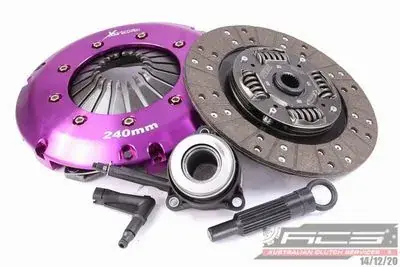 Big Sale Xtreme Clutch 270mm Rigid Solid Organic Twin Plate Clutch Kit Incl SMF & CSC (KIT PER DODGE CHALLENGER inc F/W+CSC)