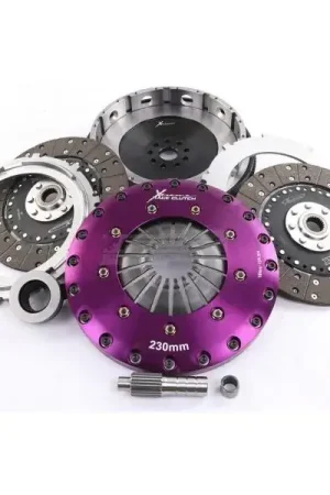 Modern Xtreme Clutch 270mm Sprung Organic Twin Plate Clutch Kit Incl SMF & CSC (KIT PER FORD MUSTANG SHELBY inc F/W+CSC)