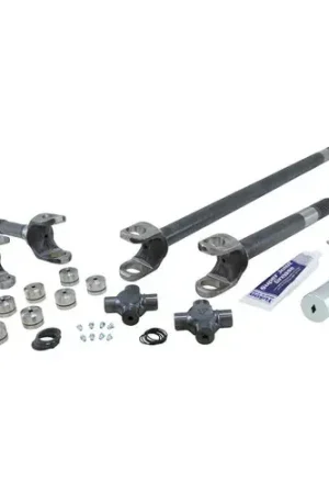 Authentic Yukon Gear & Axle 4340 Chrome-Moly Replacement Axle Kit For Jeep TJ / YJ & XJ Dana 30 / w/ Super Joints