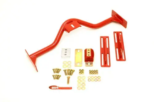 BMR Suspension 67-69 1st Gen F-Body Transmission Conversion Crossmember TH350/Powerglide/700R4/4L60E - Red Free Delivery