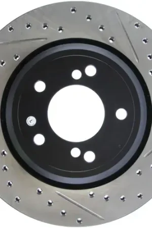 StopTech StopTech 00-03 BMW M5 (E39) Slotted & Drilled Left Rear Rotor Clearance