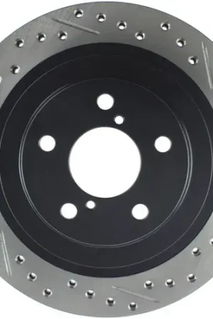 StopTech StopTech 06-07 Subaru Impreza WRX (Exc STi) Slotted & Drilled Left Rear Rotor Secure Checkout