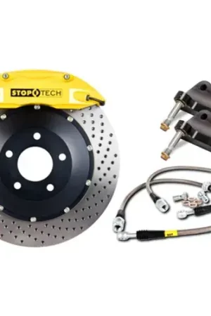StopTech StopTech 08-13 BMW M3/11-12 1M Coupe Front BBK w/ Yellow ST-60 Calipers Drilled 380x35mm Rotor Fast Shipping