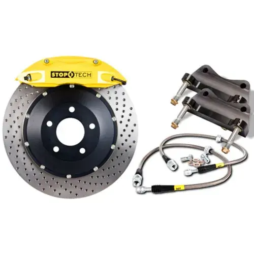 StopTech StopTech 08-13 BMW M3/11-12 1M Coupe Front BBK w/ Yellow ST-60 Calipers Drilled 380x35mm Rotor Fast Shipping