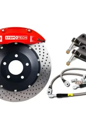 StopTech StopTech BBK 93-98 Toyota Supra Front ST-60 355x32 Red Drilled Rotors Price Drop