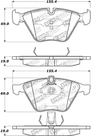 StopTech StopTech Performance 07-09 BMW E90/E92/E93 335i Coupe/Sedan Front Brake Pads D918 Deal