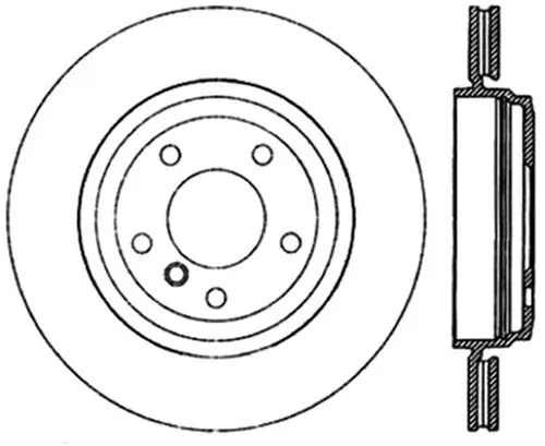 StopTech StopTech Sport Slotted (CRYO) 01-06 BMW 330Ci Rear Right Rotor Money Back Guarantee