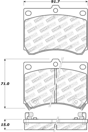 Cheap StopTech StopTech Street Touring 91-03 Ford Escort ZX2 / 92-95 Mazda MX-3 Front Brake Pads
