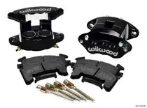 Wilwood Wilwood D154 Front Caliper Kit - Red 1.62 / 1.62in Piston 0.81in Rotor Fresh Stock